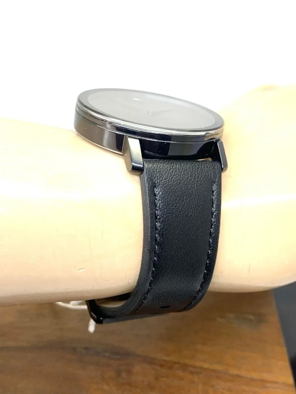 Movado Men's Watch 3601123 Bold Evolution Swiss Quartz Black Dial Leather Band